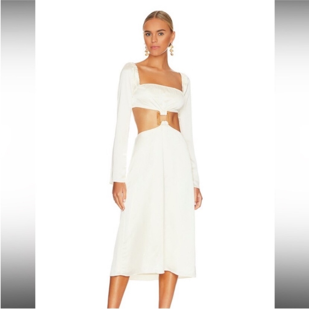 WEWOREWHAT white cut out dress